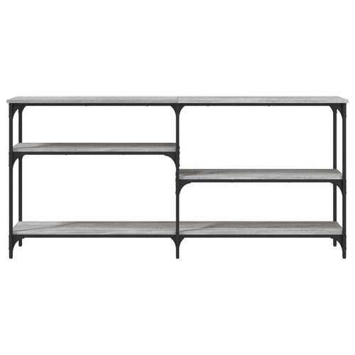 Konsolbord 160x29x75 cm konstrueret træ grå sonoma-eg