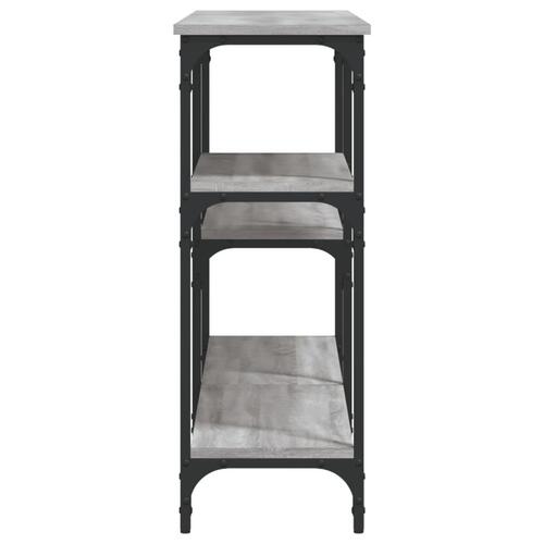 Konsolbord 160x29x75 cm konstrueret træ grå sonoma-eg