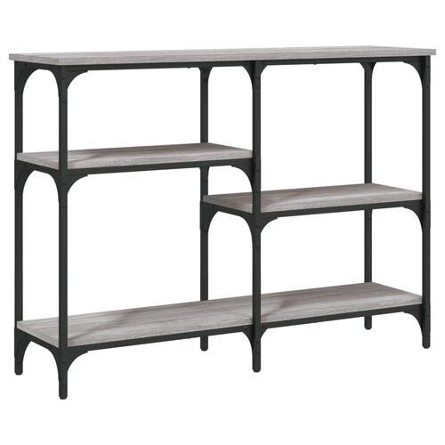 Konsolbord 102x29x75 cm konstrueret træ grå sonoma-eg
