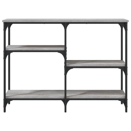 Konsolbord 102x29x75 cm konstrueret træ grå sonoma-eg