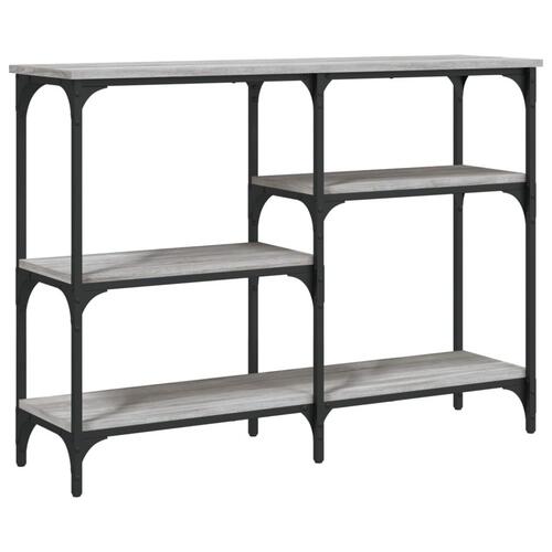 Konsolbord 102x29x75 cm konstrueret træ grå sonoma-eg