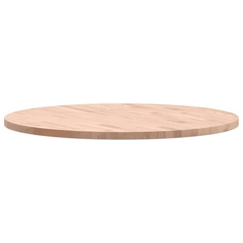 Bordplade Ø80x2,5 cm rund massivt bøgetræ