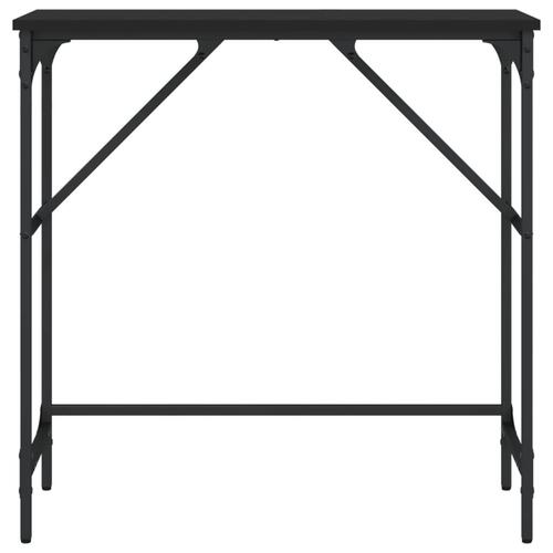 Konsolbord 75x32x75 cm konstrueret træ sort