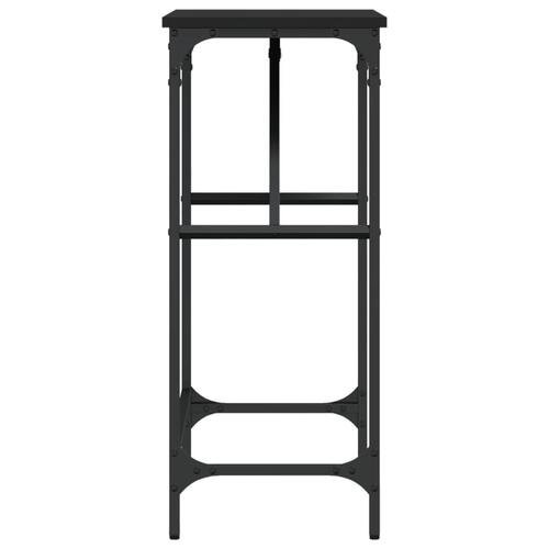 Konsolbord 75x32x75 cm konstrueret træ sort