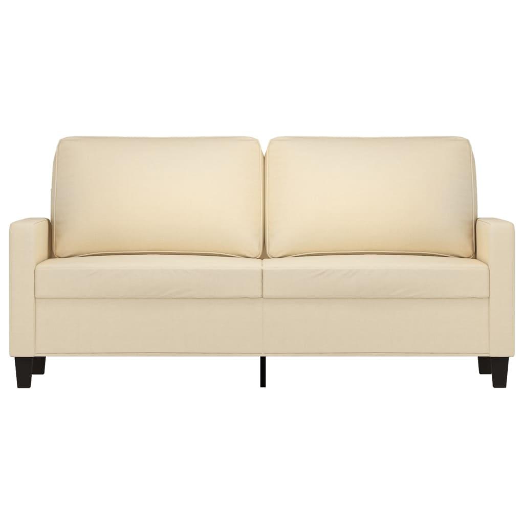 2-personers sofa i stof - cremefarvet, sædebredde 140 cm view 2