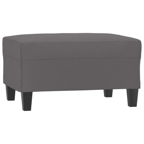 Fodskammel 70x55x41 cm kunstlæder grå