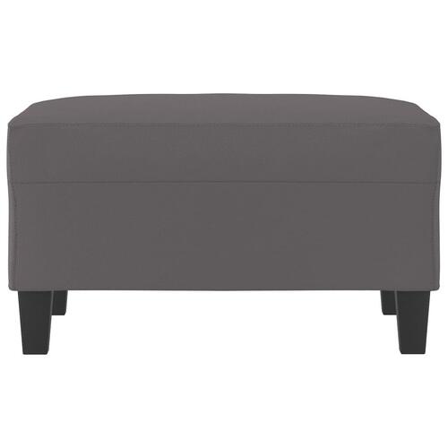 Fodskammel 70x55x41 cm kunstlæder grå