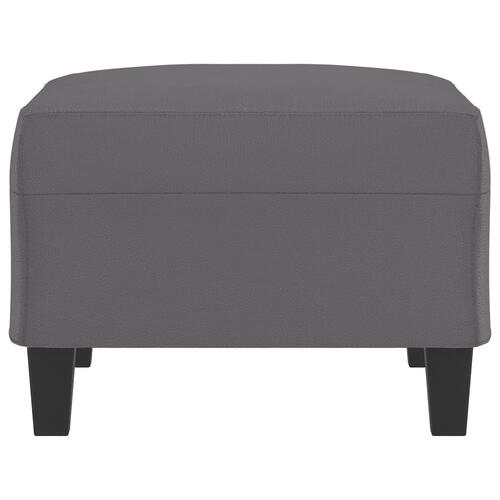 Fodskammel 70x55x41 cm kunstlæder grå