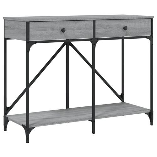 Konsolbord 100x39x78,5 cm konstrueret træ grå sonoma-eg