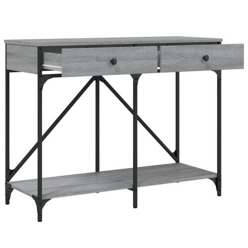 Konsolbord 100x39x78,5 cm konstrueret træ grå sonoma-eg