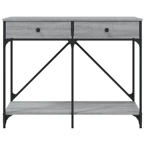 Konsolbord 100x39x78,5 cm konstrueret træ grå sonoma-eg