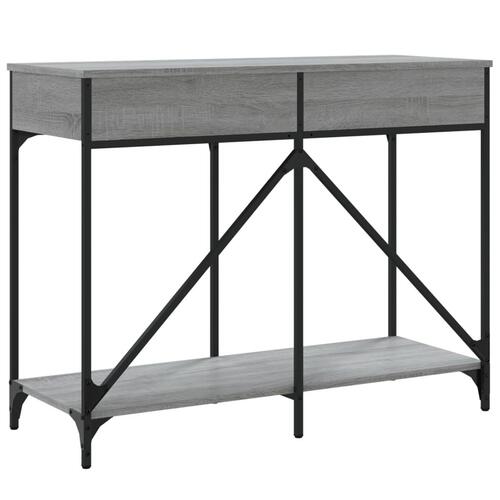 Konsolbord 100x39x78,5 cm konstrueret træ grå sonoma-eg