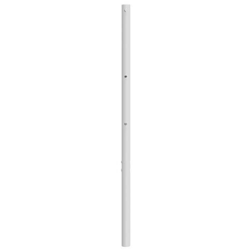 Sengegavl 120 cm metal hvid