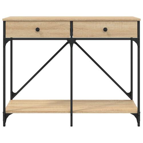 Konsolbord 100x39x78,5 cm konstrueret træ sonoma-eg