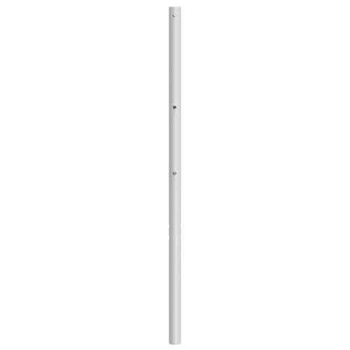 Sengegavl 193 cm metal hvid