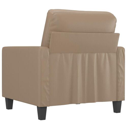 Lænestol 60 cm kunstlæder Cappuccino
