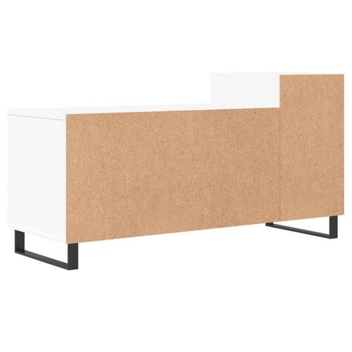 Tv-bord 100x35x55 cm konstrueret træ hvid