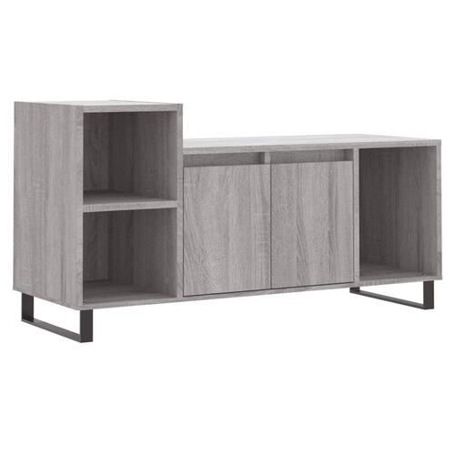 Tv-bord 100x35x55 cm konstrueret træ grå sonoma-eg