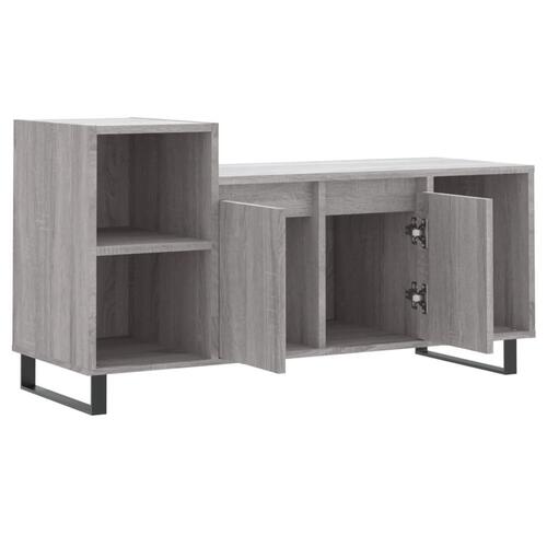 Tv-bord 100x35x55 cm konstrueret træ grå sonoma-eg