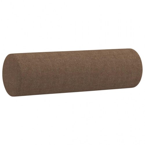 2-personers sofa med pyntepuder - 140 cm sædebredde, stof brun
