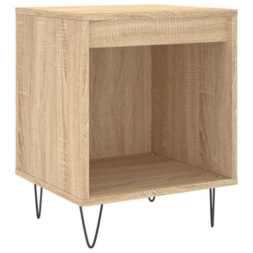 Sengebord 40x35x50 cm konstrueret træ sonoma-eg