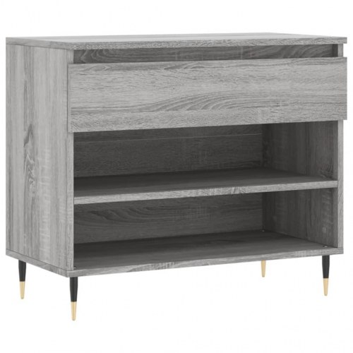 Skoskab 102x36x60 cm konstrueret træ grå sonoma-eg