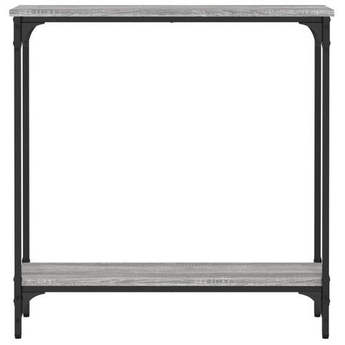 Konsolbord 75x22,5x75 cm konstrueret træ grå sonoma-eg