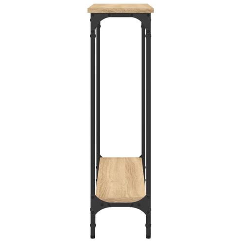 Konsolbord 75x22,5x75 cm konstrueret træ sonoma-eg