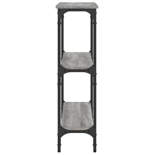 Konsolbord 100x22,5x75 cm konstrueret træ grå sonoma-eg