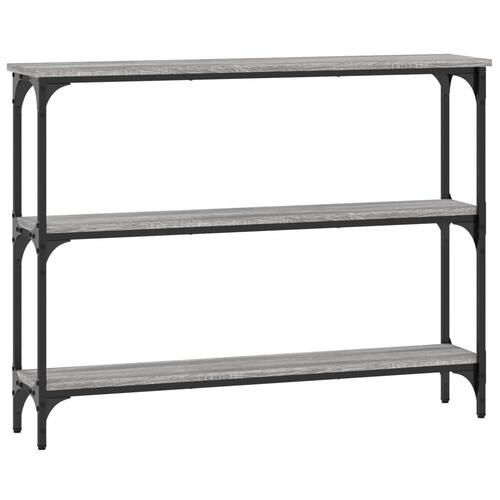 Konsolbord 100x22,5x75 cm konstrueret træ grå sonoma-eg