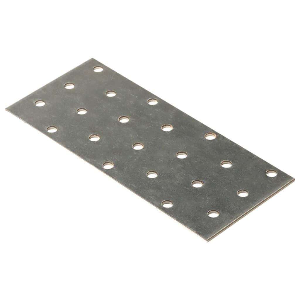 Perforerede plader 40 stk. 2 mm 140x60 mm galvaniseret stål