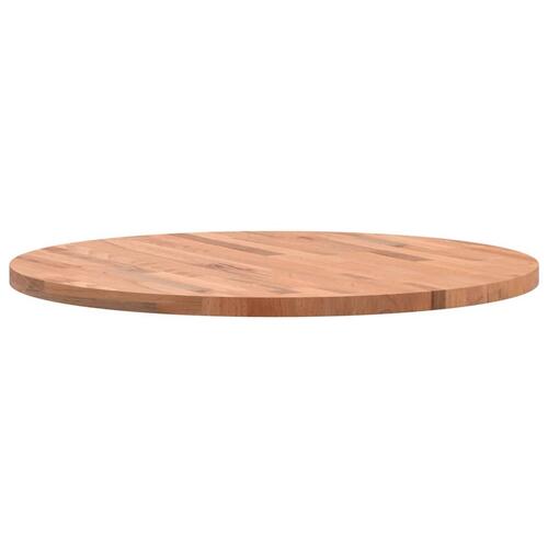 Bordplade Ø70x2,5 cm rund massivt bøgetræ