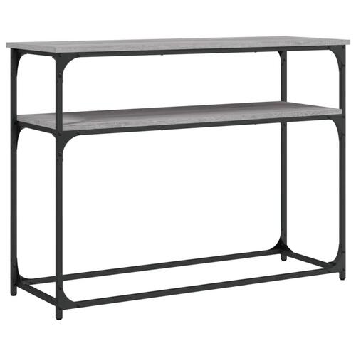 Konsolbord 100x35,5x75 cm konstrueret træ grå sonoma-eg