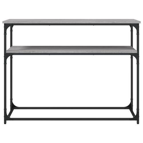 Konsolbord 100x35,5x75 cm konstrueret træ grå sonoma-eg