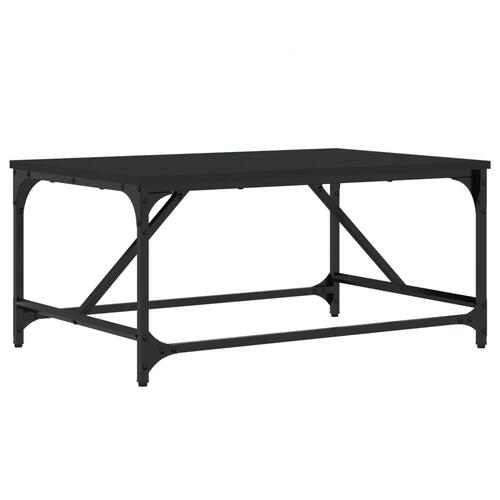 Sofabord 75x50x35 cm konstrueret træ sort