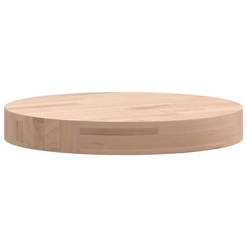 Bordplade Ø30x4 cm rund massivt bøgetræ