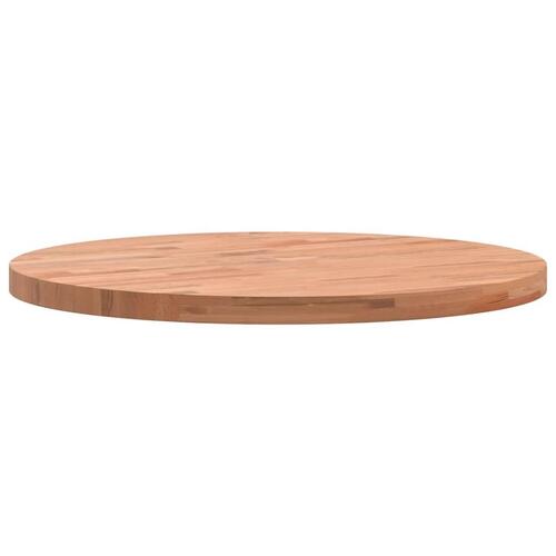 Bordplade Ø50x2,5 cm rund massivt bøgetræ