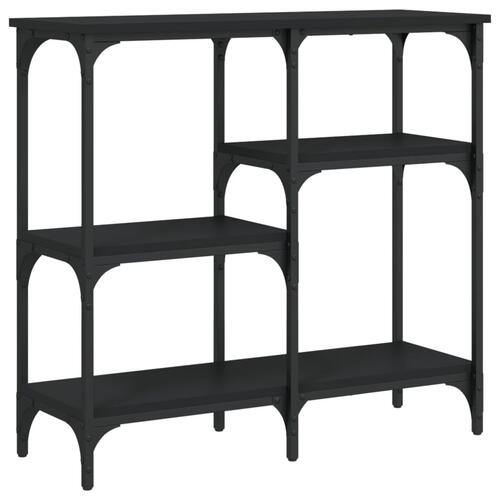 Konsolbord 80x29x75 cm konstrueret træ sort