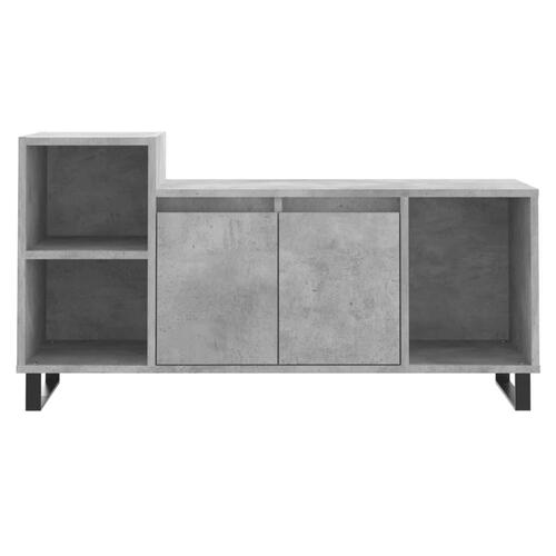 Tv-bord 100x35x55 cm konstrueret træ betongrå