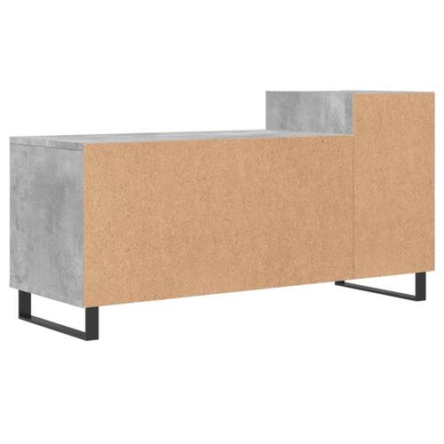 Tv-bord 100x35x55 cm konstrueret træ betongrå