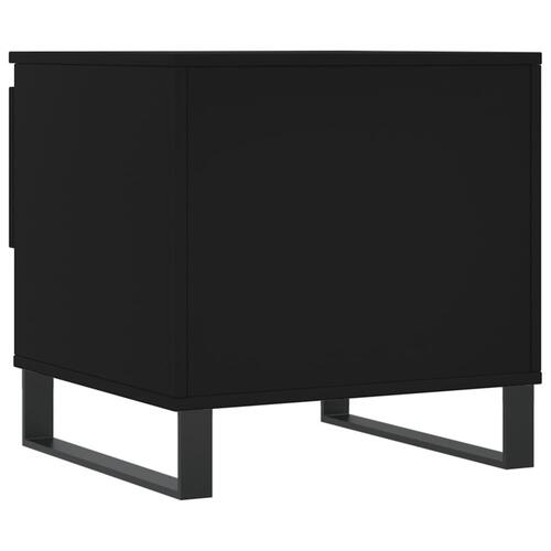 Sofabord 50x46x50 cm konstrueret træ sort