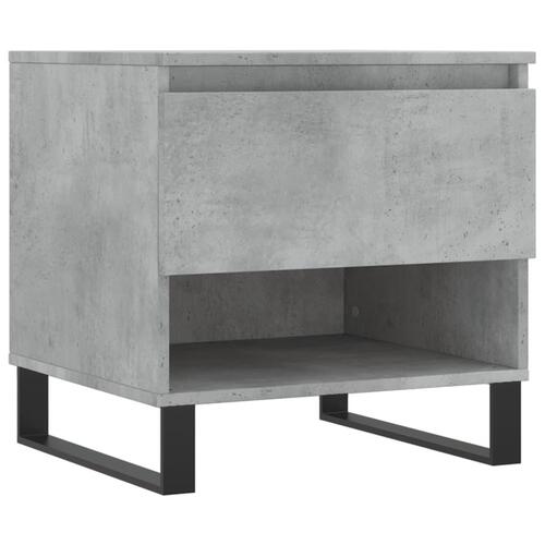 Sofabord 50x46x50 cm konstrueret træ betongrå