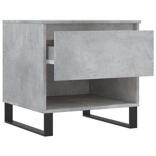 Sofabord 50x46x50 cm konstrueret træ betongrå