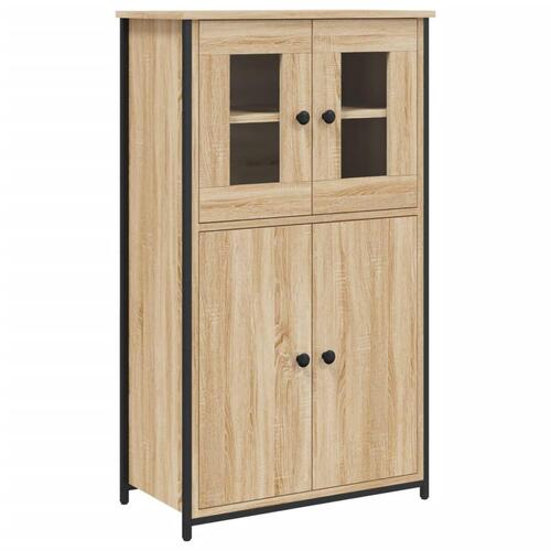 Skab 62x32x106,5 cm konstrueret træ sonoma-eg