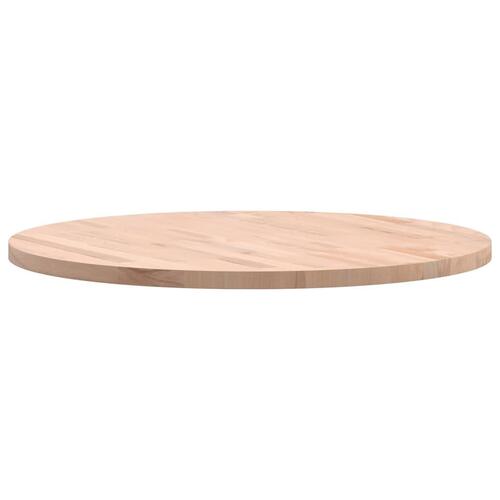 Bordplade Ø70x2,5 cm rund massivt bøgetræ