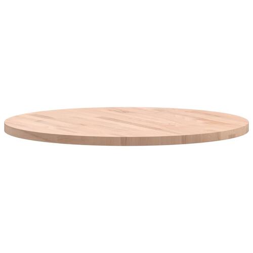 Bordplade Ø70x2,5 cm rund massivt bøgetræ