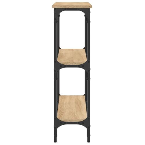 Konsolbord 100x22,5x75 cm konstrueret træ sonoma-eg