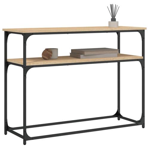 Konsolbord 100x35,5x75 cm konstrueret træ sonoma-eg