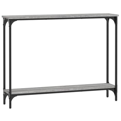 Konsolbord 100x22,5x75 cm konstrueret træ grå sonoma-eg