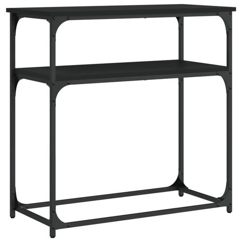 Konsolbord 75x35,5x75 cm konstrueret træ sort